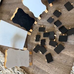 Chalkboard Easel Set - Black and White